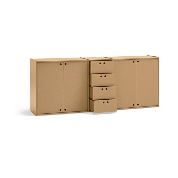 Credenza di colore naturale 197x80x40 cm Wally – Teulat-image-3
