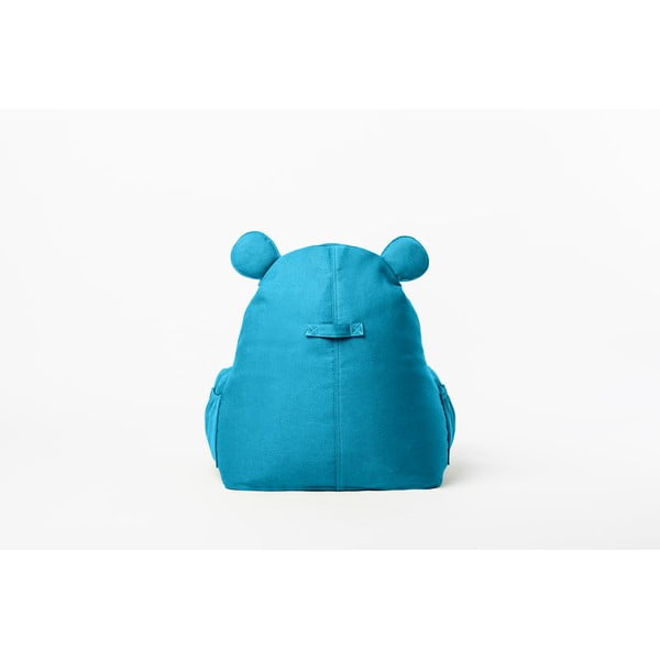 Borsa da divano per bambini blu Hippo - The Brooklyn Kids-image-1