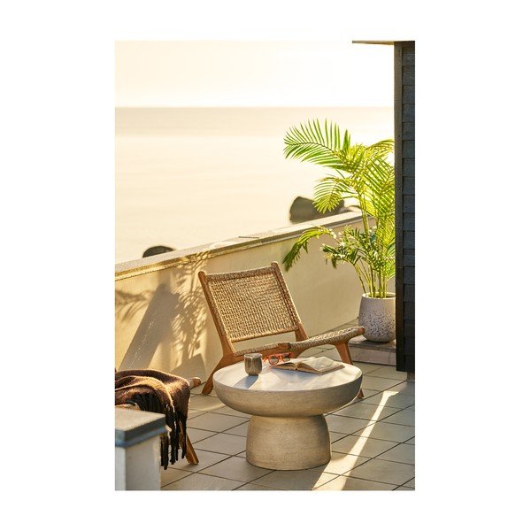 Tavolino da giardino rotondo in ceramica ø 60 cm Bonnet – House Nordic-image-3