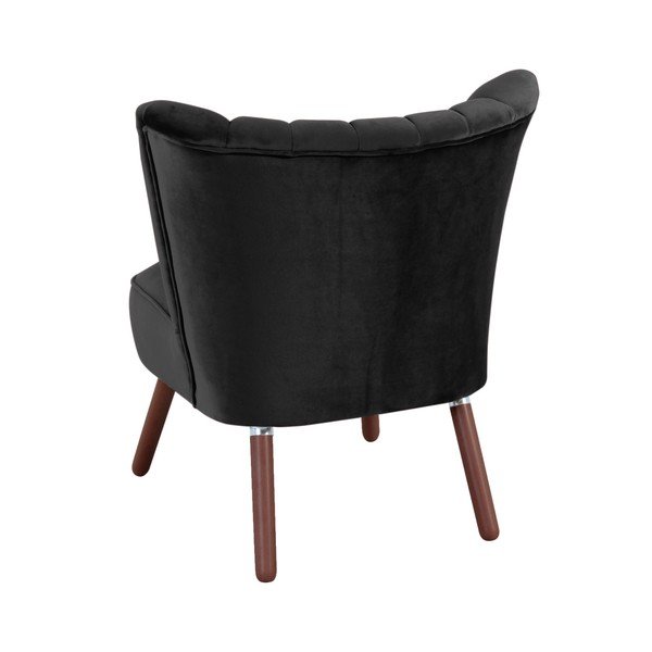 Poltrona nera Alessandro Velour - Max Winzer-image-2