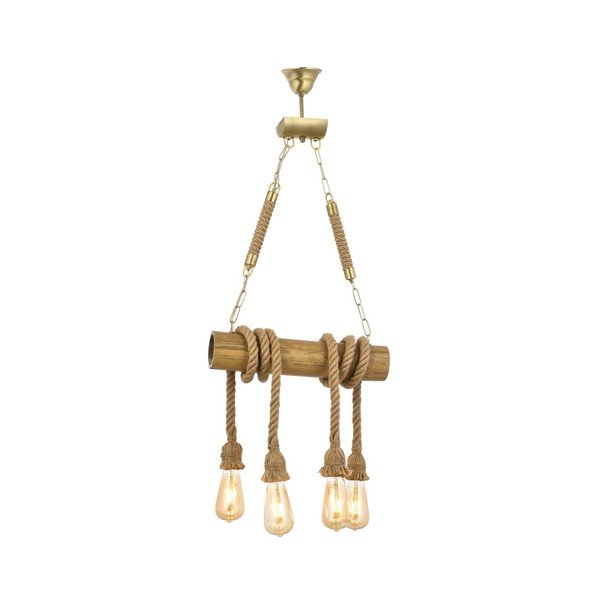 Lampada a sospensione in legno di bambù Bambu - Opviq lights