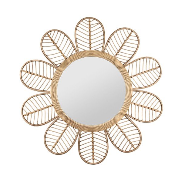 Specchio da parete con cornice in rattan ø 81 cm Sevent's - Sema