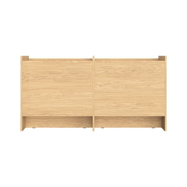 Credenza di colore naturale con effetto rovere 146x76x51 cm Hido – noo.ma-image-4