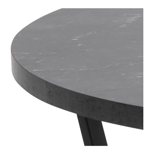 Tavolino rotondo nero ø 77 cm Amble - Actona-image-1