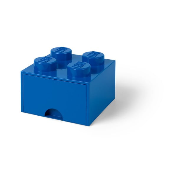 Scatola portaoggetti blu con cassetto - LEGO®