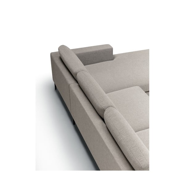 Divano angolare beige (con penisola a destra) Domino – Sits-image-2