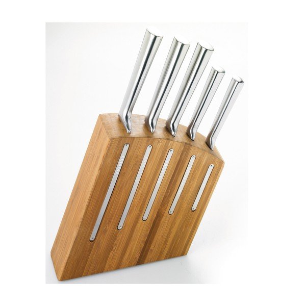 Set di 5 coltelli in bambù e supporto Kimono - Jean Dubost-image-1