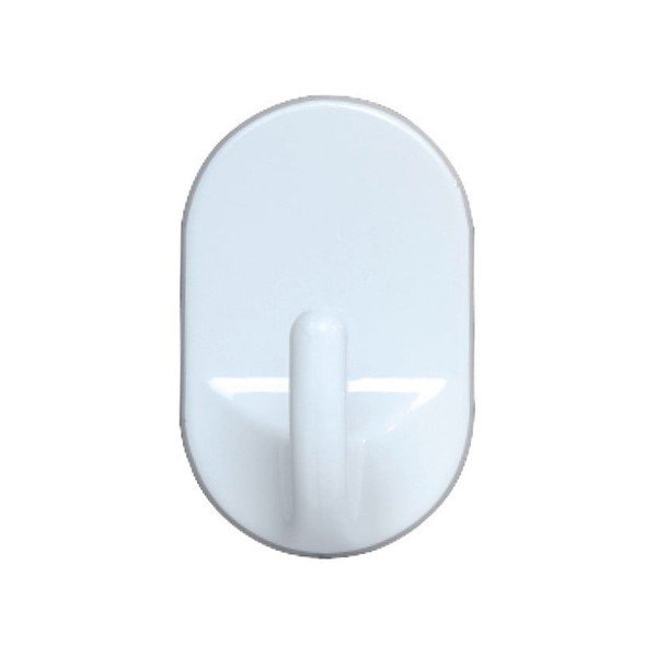 Set di 3 ganci da parete ovali medi Bianco - Wenko