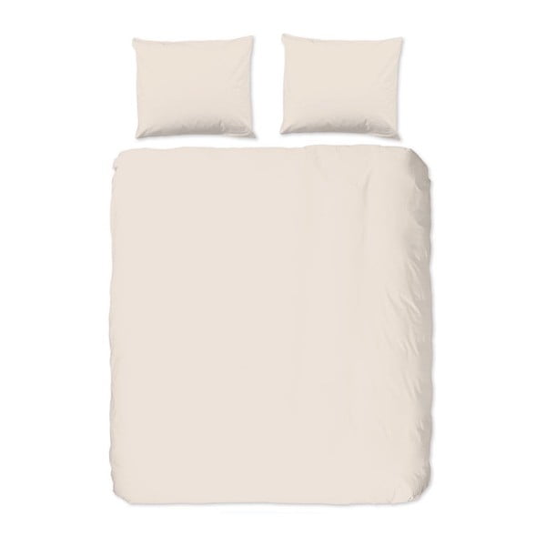 Biancheria da letto beige in cotone per letto matrimoniale, 220 x 240 cm Uni - Good Morning