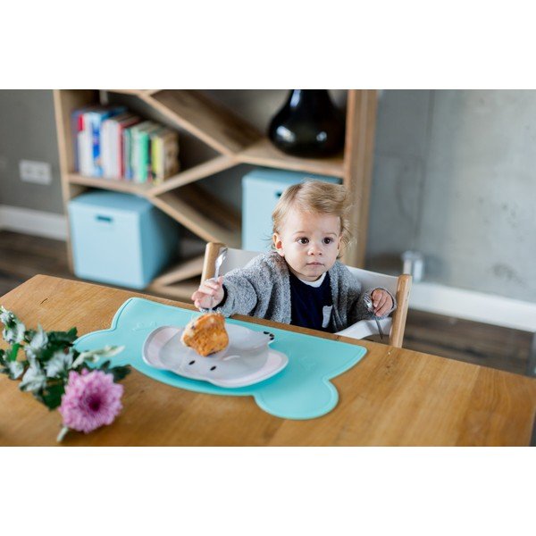 Tovaglietta in silicone turchese Orso, 48 x 25 cm - Kindsgut-image-1