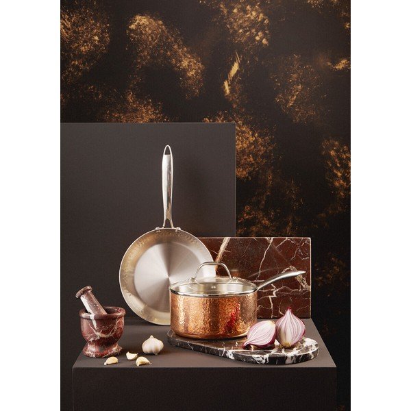 Pentola in acciaio inox con coperchio 2,2 l Minerva - Premier Housewares-image-1