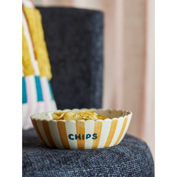 Ciotola gialla/color crema in ceramica ø 24 cm Chip – Bloomingville-image-1