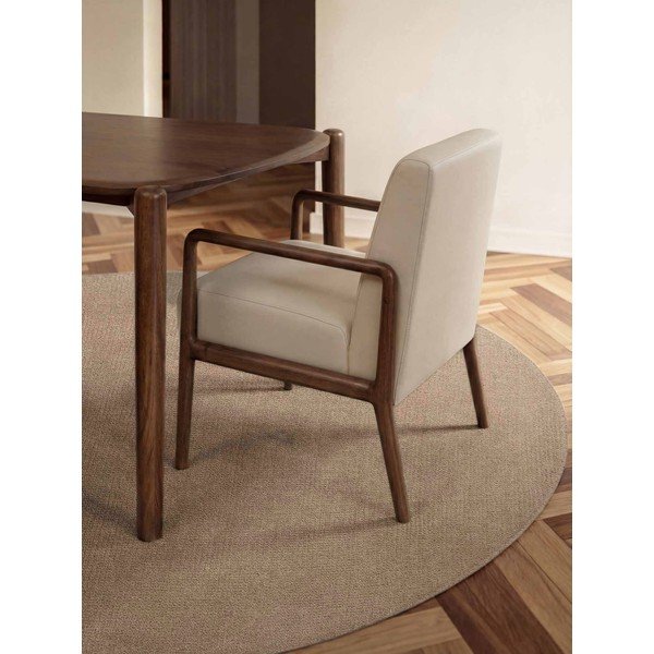 Tappeto rotondo beige in lana tessuto a mano ø 160 cm Greenwich – Ted Baker-image-2