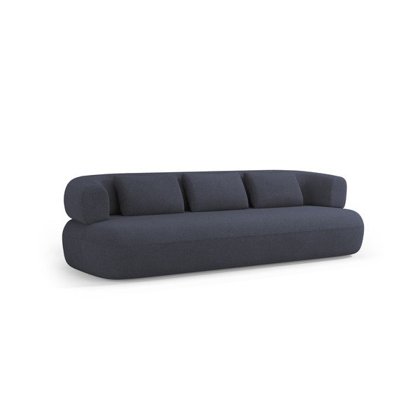 Divano blu scuro con rivestimento in bouclé 226 cm Jenny – Micadoni 