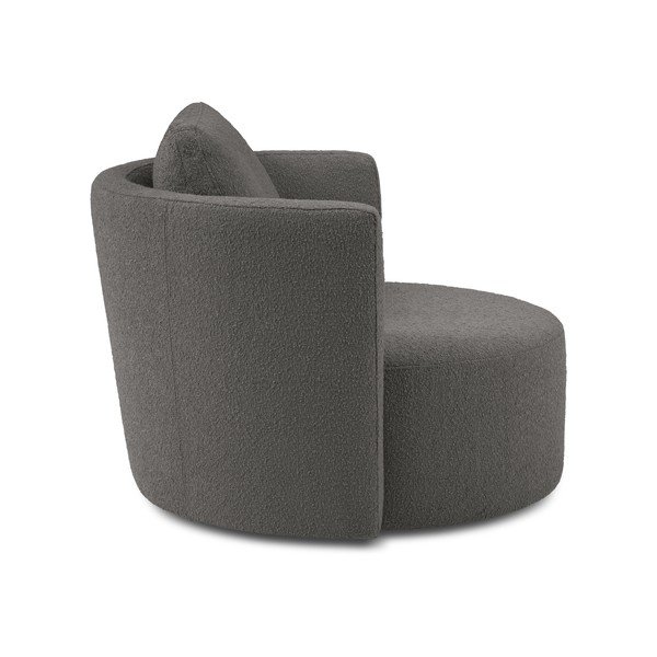 Poltrona girevole grigio scuro Nael - Interieurs 86-image-4