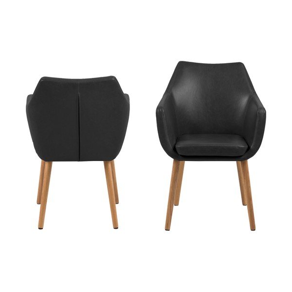 Poltrona nera Nora - Actona-image-3