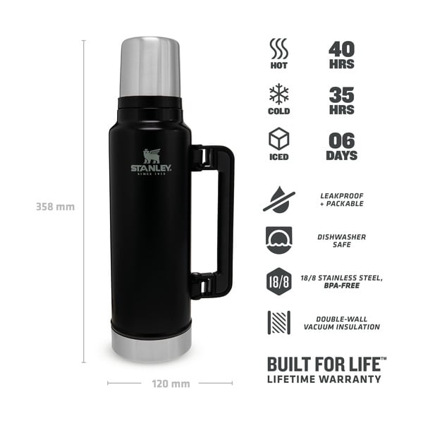 Thermos nero con tazza 1,4 l - Stanley-image-4