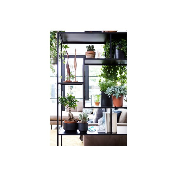 Libreria in metallo nero 126x204 cm Fons - WOOOD-image-4