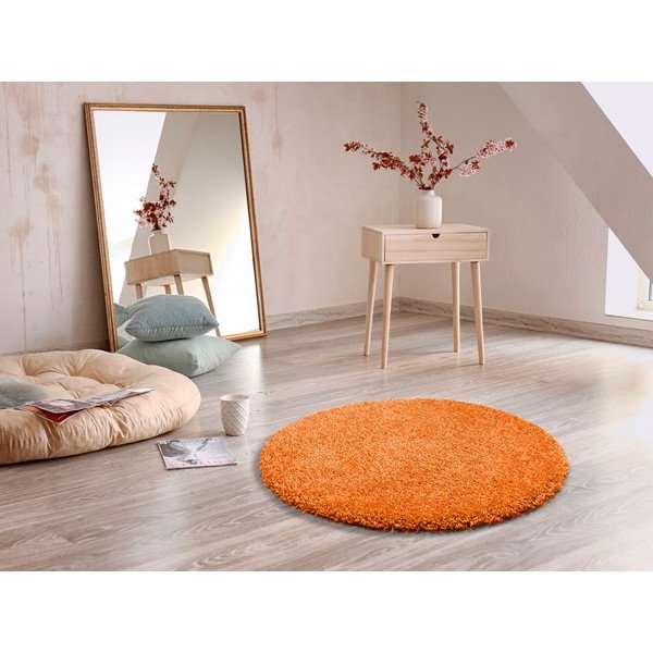 Tappeto arancione , ø 80 cm Aqua Liso - Universal-image-1