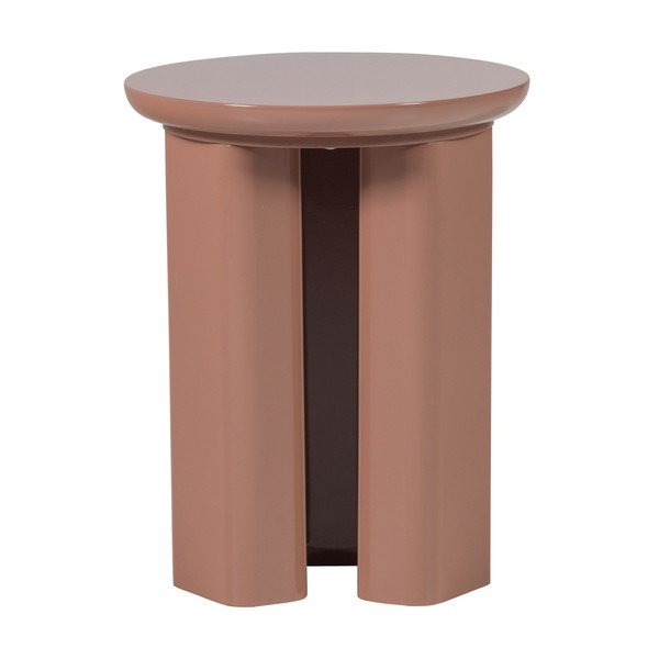 Tavolino rotondo lucido ø 40 cm Orivo – WOOOD-image-3