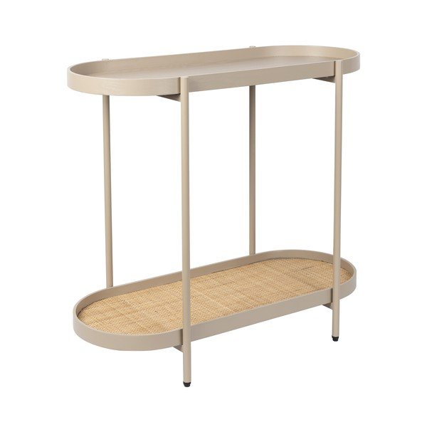 Tavolo consolle beige 39x85 cm Amaya – White Label-image-3