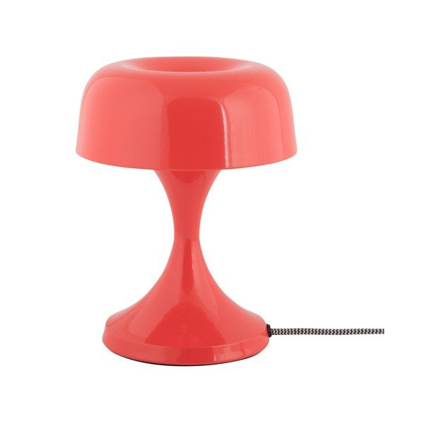 Lampada da tavolo rossa in metallo (altezza totale 20 cm) Moda Retro – Leitmotiv
