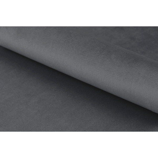 Sedia in velluto grigio Frisco - Actona-image-1
