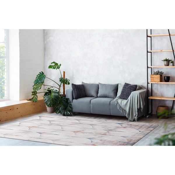 Tappeto grigio chiaro 200x300 cm Simp - FD-image-1