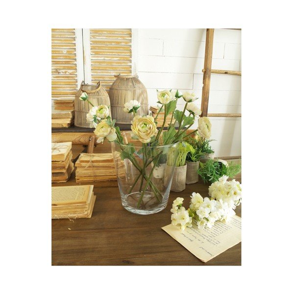 Skleněná váza Orchidea Milano Vetro Living, výška 22 cm