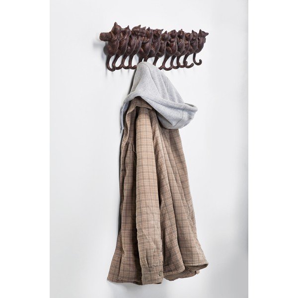 Appendiabiti da parete marrone Gatti - Kare Design-image-1