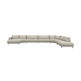 Divano angolare a U beige Samba - Furninova