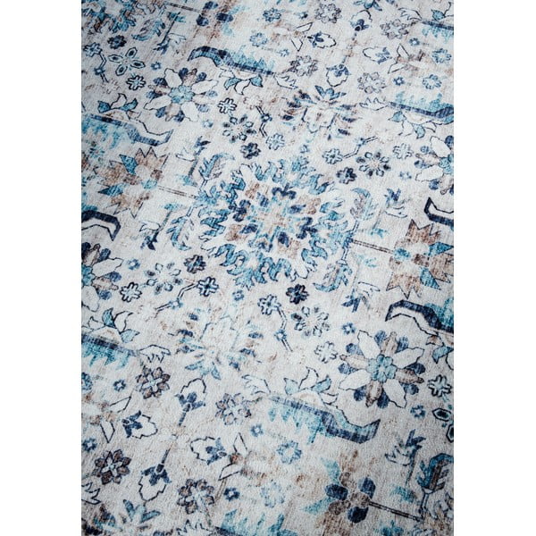 Tappeto azzurro 120x160 cm Saveh Cream Blue - Elle Decoration-image-4