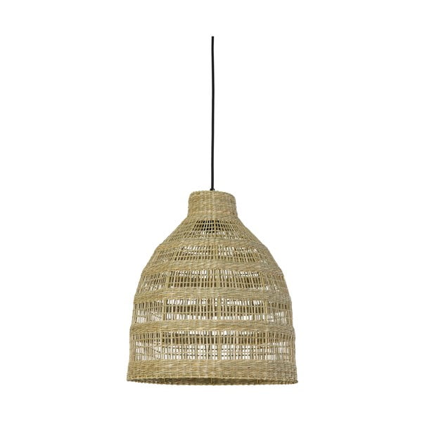 Lampadario in colore naturale con paralume in seagrass ø 38 cm Sagar - Light & Living