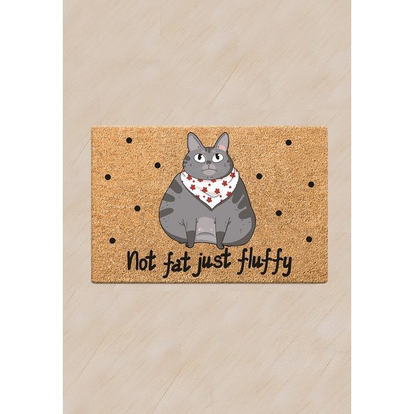 Tappetino per gatti, 60 x 40 cm Not Fat Just Fluffy - Petpetite-image-1
