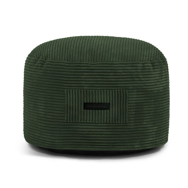 Poggiapiedi verde con rivestimento in velluto a coste Om 60 – SLOWDOWN