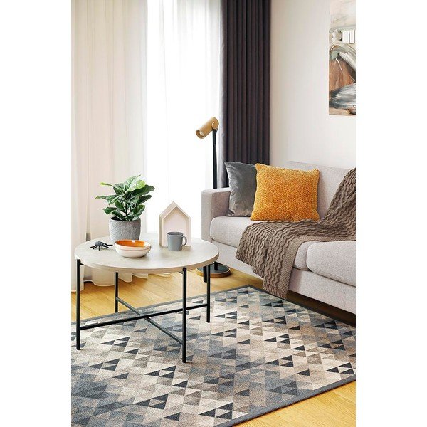 Tappeto bifacciale grigio , 80 x 250 cm Kiva - Narma-image-2