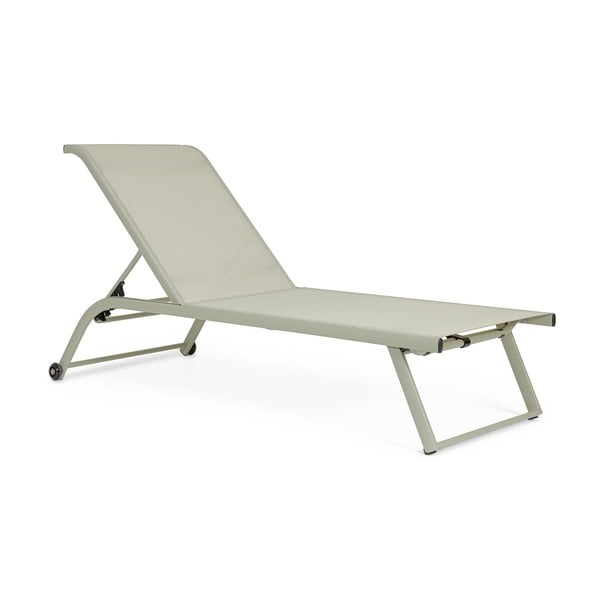 Sdraio da giardino grigio tortora in metallo regolabile Taylor – Bizzotto