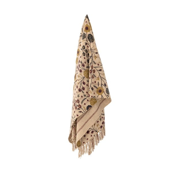 Coperta marrone in cotone riciclato 130x160 cm Eydis – Bloomingville