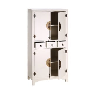 Mobiletto bianco 63x131 cm Oriente - Ixia