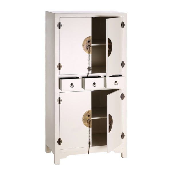 Mobiletto bianco 63x131 cm Oriente - Ixia-image-2