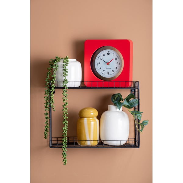 Mensola nera in acciaio con ripiani multipli 40 cm Reja – PT LIVING-image-1