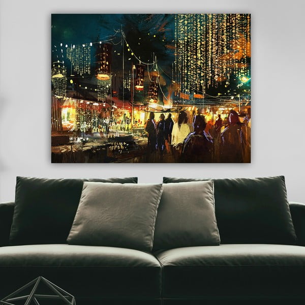 Dipinto 100x70 cm City Street - Wallity-image-1