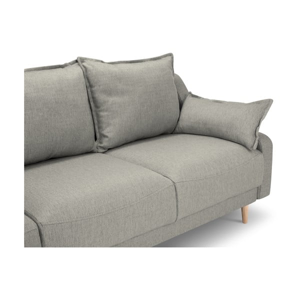 Divano letto grigio chiaro con contenitore Freesia - Mazzini Sofas-image-3