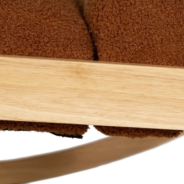 Sedia a dondolo marrone - Ixia-image-1