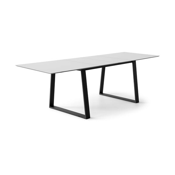 Tavolo da pranzo pieghevole bianco con piano bianco 100x210 cm Meza - Hammel Furniture-image-1