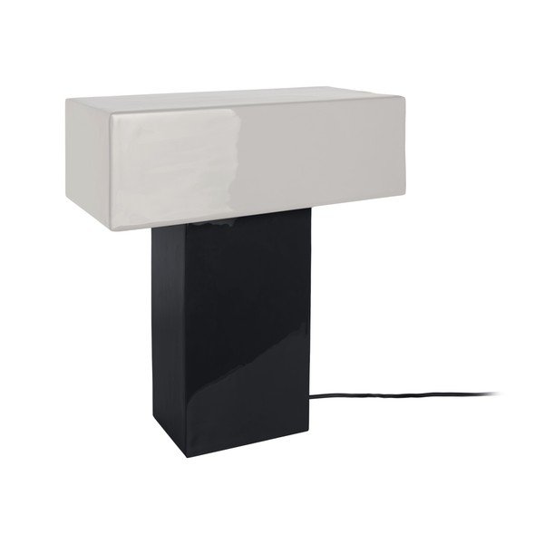 Lampada da tavolo nera (altezza totale 35 cm) Grato Recto – Leitmotiv-image-1