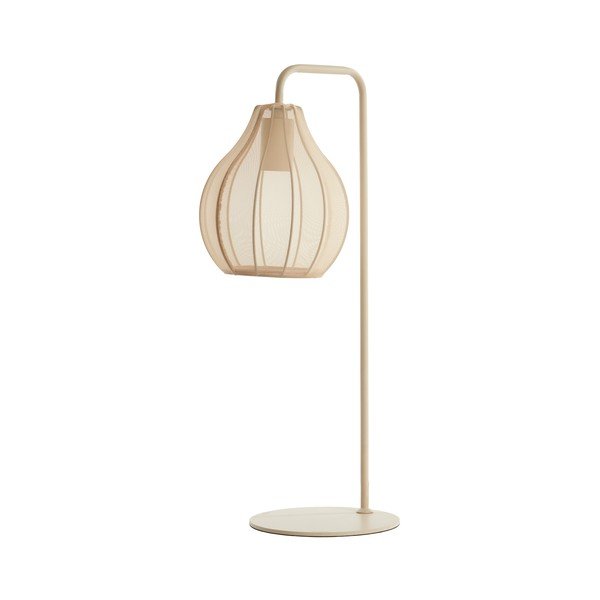 Lampada da tavolo beige con paralume in tessuto (altezza 60,5 cm) Elati - Light & Living-image-2