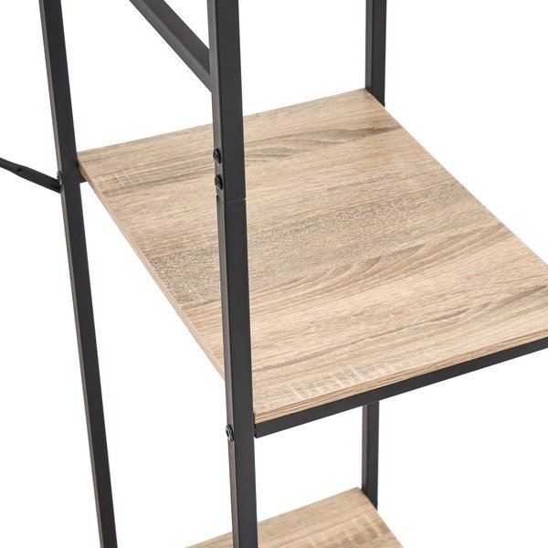 Armadio nero naturale in rovere 90x165 cm - Casa Selección-image-2