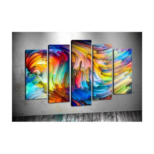 Set di 5 dipinti Colori - Tablo Center