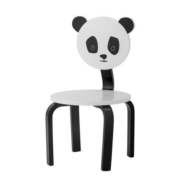 Sedia per bambini bianca e nera Marle - Bloomingville Mini-image-2